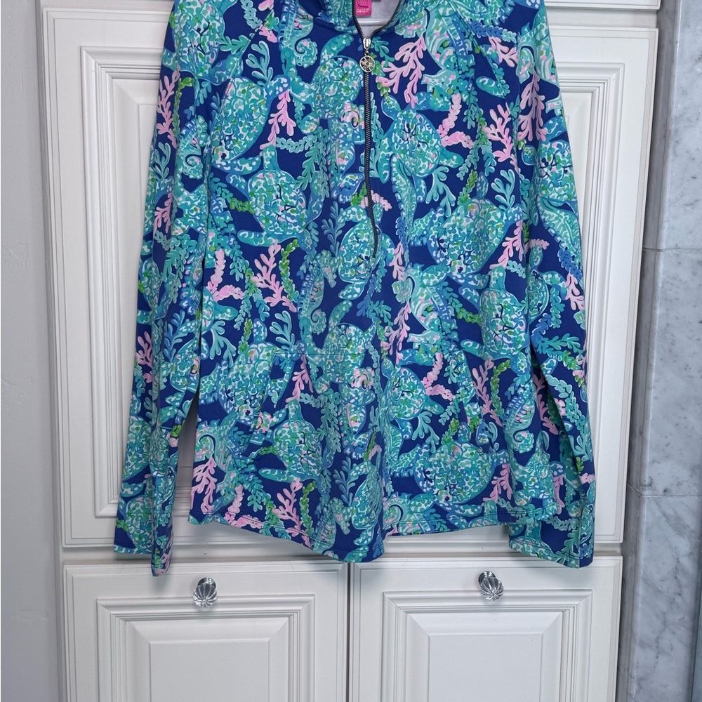Lilly Pulitzer half Zip-Up Jacket xxl